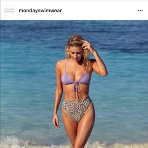 Lavender rio top Monday swimwear